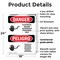 Signmission Electrical Hazard Authorized Only Bilingual Danger Sign, Plastic, 18in W x 24in L, 2PK OS-2PACK-DS-P-1824-VS-1197 - alternate 5